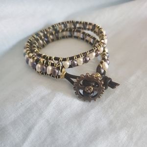 Handmade made wrapped bracelet